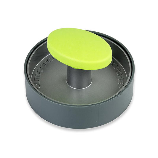 Outdoorchef Zubehör Burgerpresse, 3-teilig, Ø12cm, aus Aluminium und Kunststoff, spülmaschinenfest