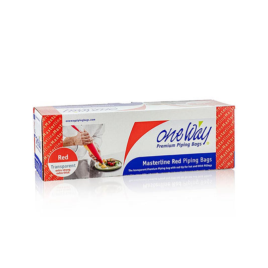 Spritzbeutel, Einweg, 59x28cm, One Way Masterline, Red / HOT, 2,55l, 74 St