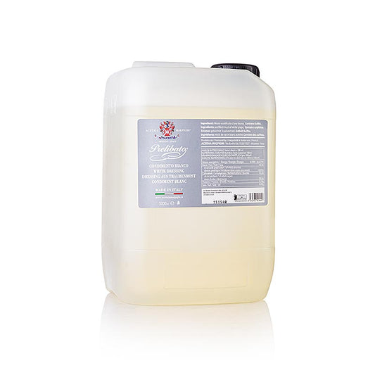 Balsamico Prelibato Bianco, Condiment, 5 Jahre, Malpighi, 5 l: Hochwertiges, 5 Jahre gereiftes Balsamico Bianco aus Modena, ideal zu Fischgerichten und frischen Früchten