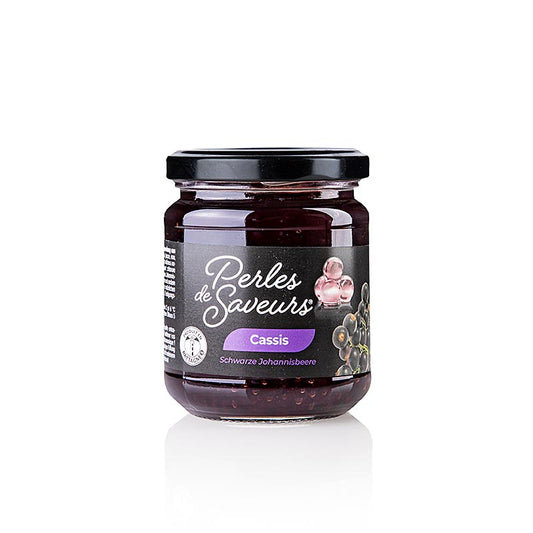 Caviar de fruits "Cassis", taille des perles 5mm, Sphères, Les Perles, 200 g