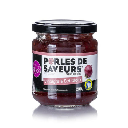 Caviale aromatico "Aceto di scalogno", granelli da 5 mm, sferette, Les Perles, 200 g