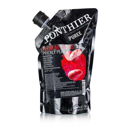 Fruchtpüree aus Kaktusfeige mit Zucker, 1 kg, ideal für Torten, Gebäck, Desserts und Eis