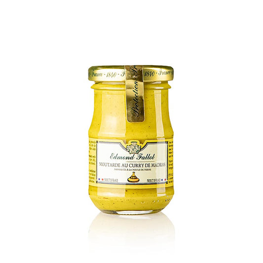 Fallot - Senf, fein, mit Curry Madras, scharf, 100 ml