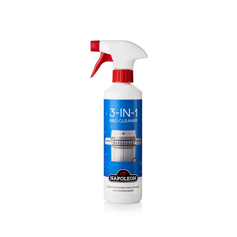 Napoleon Grillzubehör 3-in-1 BBQ Cleaner 500ml - Effektiver Fettlöser, Reiniger und Politur für eine gründliche Reinigung des Grills