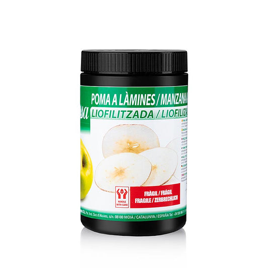 Gefriergetrocknete Apfelscheiben von Sosa Ingredients, Premium-Zutaten für Gastronomie und Konditorei in Spanien, mit außerordentlichem Aroma und hervorragender Farbgebung
