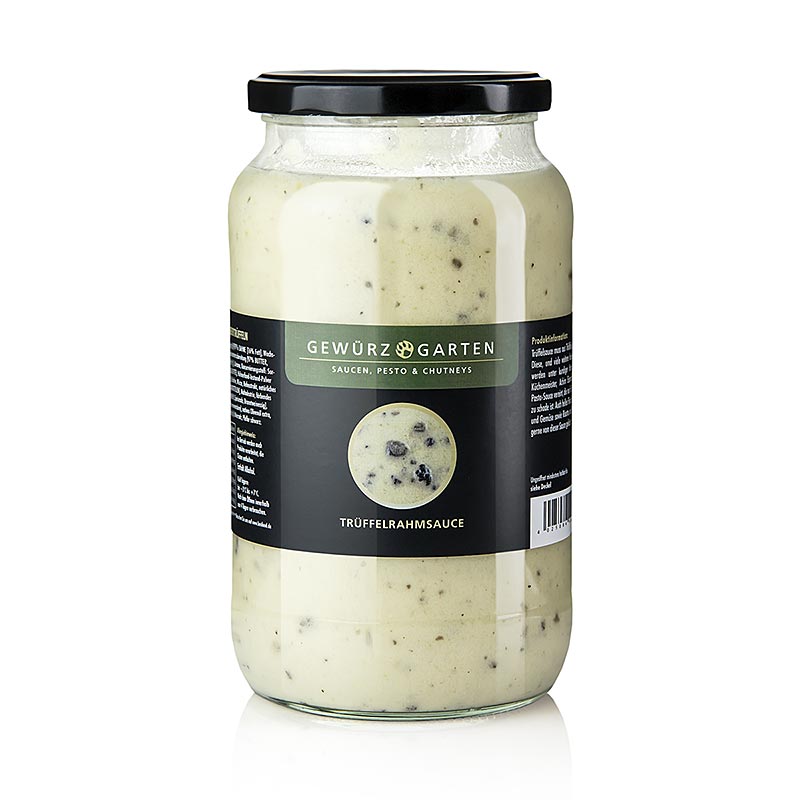 Trüffelrahmsauce von Gewürzgarten, hergestellt aus hochwertigen Zutaten, perfekt für Pasta, Fleisch, Fisch, Geflügel und Gemüse