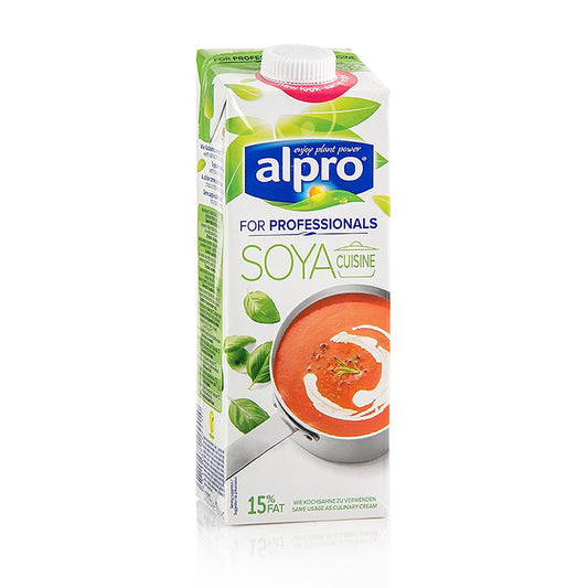 Soja-Kochcrème von Alpro, 1 l, 100% pflanzliche Alternative zu herkömmlichen Sahneprodukten, vielseitig einsetzbar und perfekt zum Kochen und Verfeinern