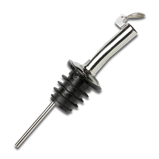 Flaschenausgießer mit Kläppchen, 12cm lang, 8mm Durchlauf, 1 St - Hygienischer und sauberer Flaschenausgießer für den Barbereich