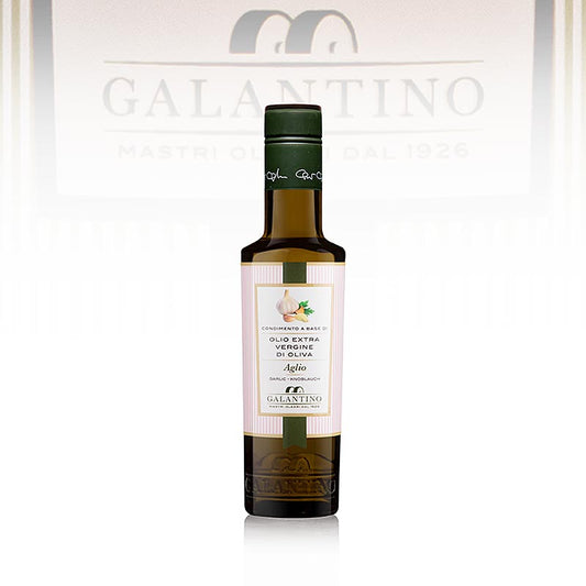 Galantino Knoblauchöl, 250 ml - Hochwertiges, würziges Öl mit gepressten Knoblauchzehen