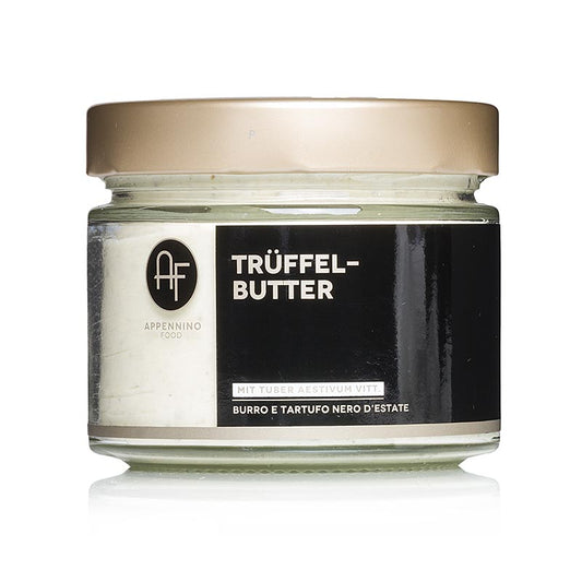 Trüffelbutter-Zubereitung mit Sommertrüffel, ideal zur Verfeinerung von Nudelsaucen geeignet