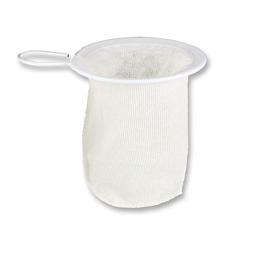 Filter No 1 Strumpfsieb Ø7cm zur schnellen Verwendung von Tee, Blüten und Zutaten Einfach an Topfrand hängen und nach der vorgegebenen Zeit aus der Flüssigkeit nehmen Wiederverwendbar und in verschiedenen Größen erhältlich