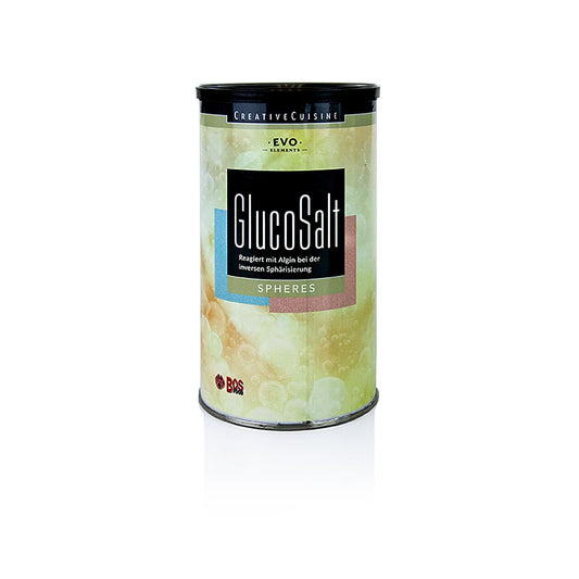 Kugelförmiges Creative Cuisine GlucoSalt Salz in 600 g-Packung für kulinarische Anwendungen