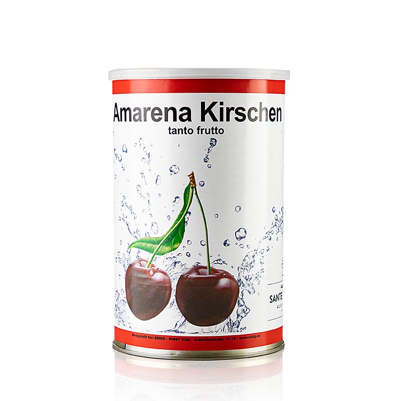 Große 5 kg Packung mit Amarena-Kirschen, ideal zur Dekoration von Cocktails und zur Geschmacksabrundung mit ihrem typischen Mandelaroma