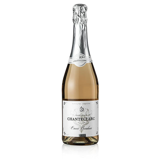 Baron de Chanteclerc, rosé, trocken, alkoholfrei, La Colombette, 750 ml - Entalkoholisierter trockener Schaumwein aus entalkoholisiertem Wein mit zugesetzter Kohlensäure, komplett alkoholfrei und zu 100% aus Grenache, trocken mit 35 Gramm Restzucker, elegant mit schöner Frucht nach Erdbeeren und Himbeeren, mit feiner Perlage