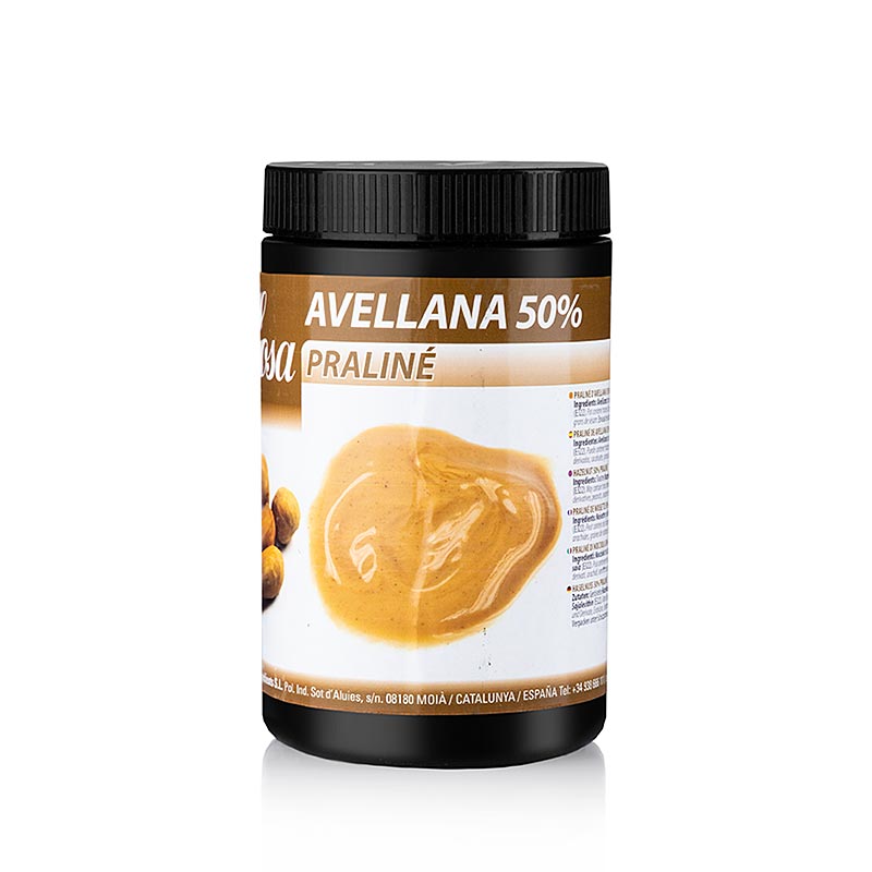 Sosa Paste - Haselnuss Praline aus Spanien, 50% Haselnüsse und Zucker, 1,2 kg Eimer, ideal für Desserts, Kuchen und Schokolade, hochwertige Zutat für Hobbykoch oder Gastronomieprofi