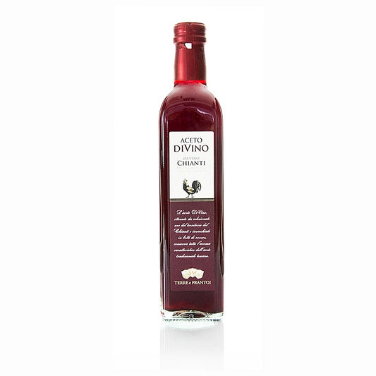 Rubinroter Rotwein-Essig aus Chianti Classico-Wein, gereift in Eichenfässern, mit starkem und rundem Geschmack