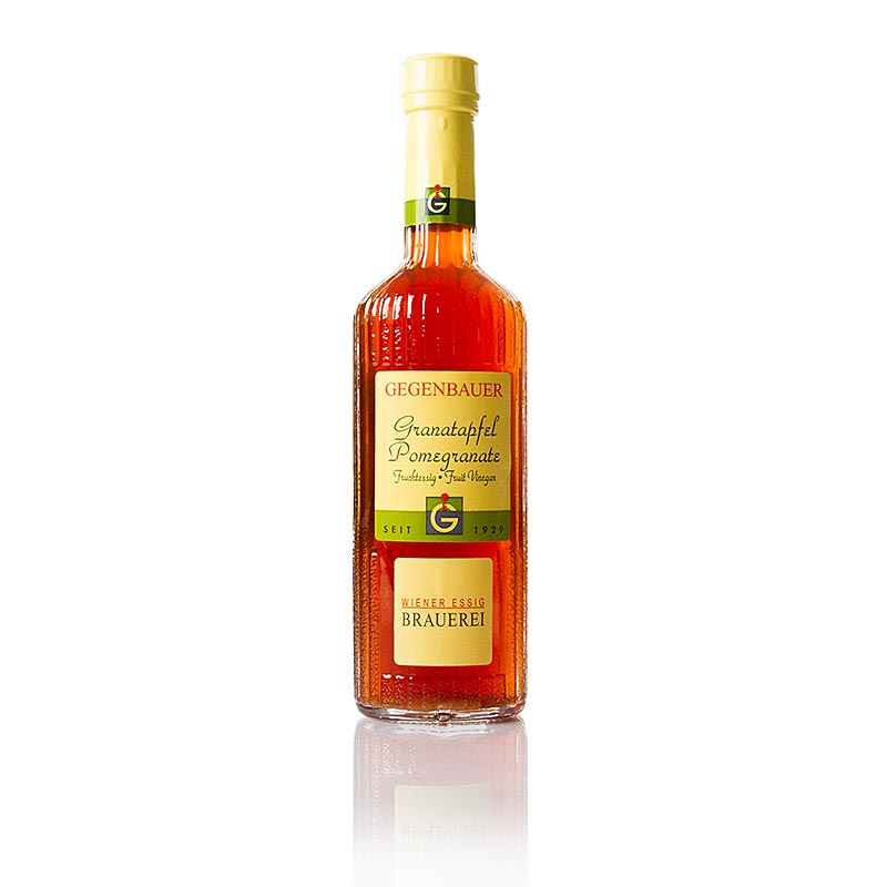 Frucht-Essig Granatapfel, 5% Säure, 250 ml: Vollreife italienische Granatäpfel werden zu hochwertigem Fruchtessig fermentiert und gereift