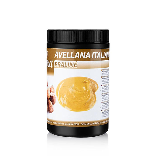 Sosa Paste - Haselnuss Praline, aus Piemont-Haselnüssen, 50% Zucker, 1,2 kg: Schonend hergestellte Haselnusspaste aus besten italienischen Haselnüssen, mit einem abgerundeten Geschmack der Spitzequalität, bekannt für qualitativ hochwertige Hilfsmittel für die Patisserie
