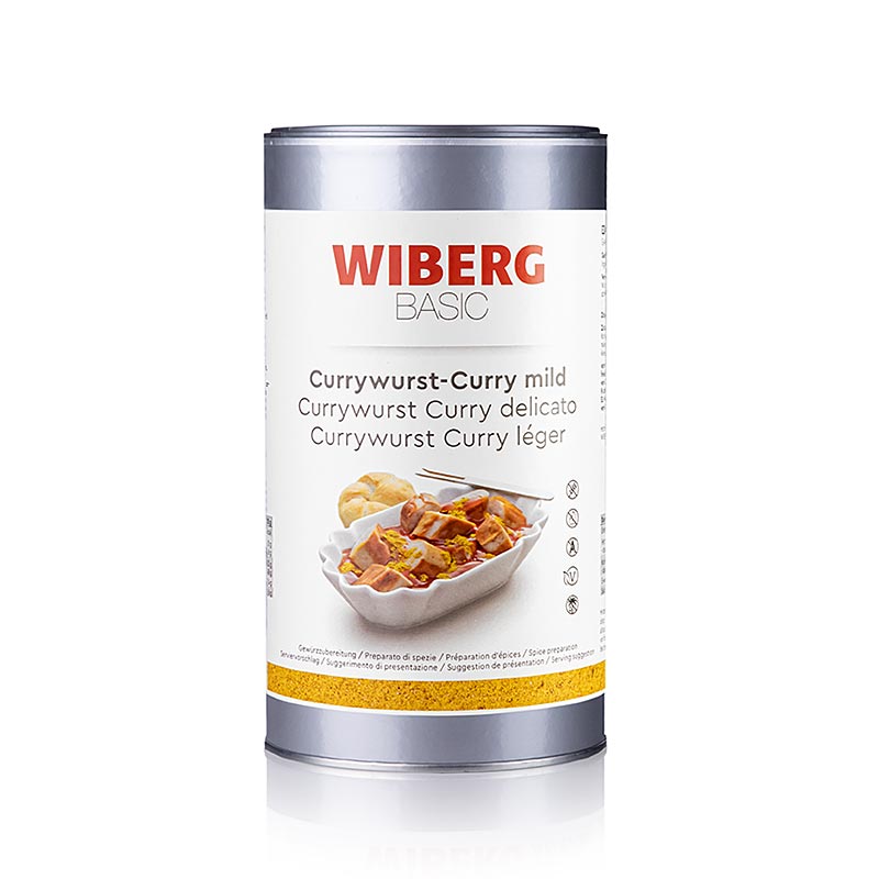Wiberg BASIC Currywurst Curry delicato, miscela di spezie, 580 g