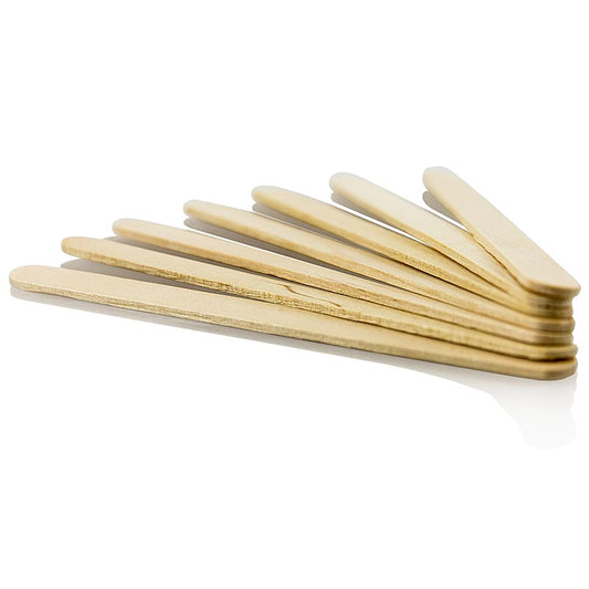 Holz-Stab Eisstiel, 113x10x2mm, silikomart (HTMOSF-2), 500 St - Holzstäbchen zur Herstellung von Eislutschern, Cake Pops und anderen Leckereien, 113x10x2 mm, aus Holz, ideal für süße Kreationen und Dekorationen in der Küche