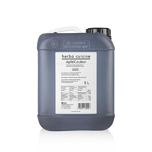 Herbacuisine ApfelCouleur Apfelextrakt, flüssig, nicht süß & intensiv karamellig, 5 l