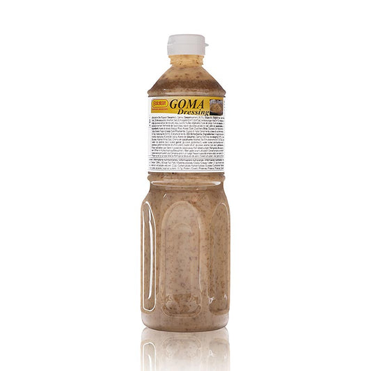Sesamdressing - Goma-Dressing mit reichlich Sesam und leicht gesüßt, perfekt für Salat, Gemüse, Fleisch und Nudeln, 1 l