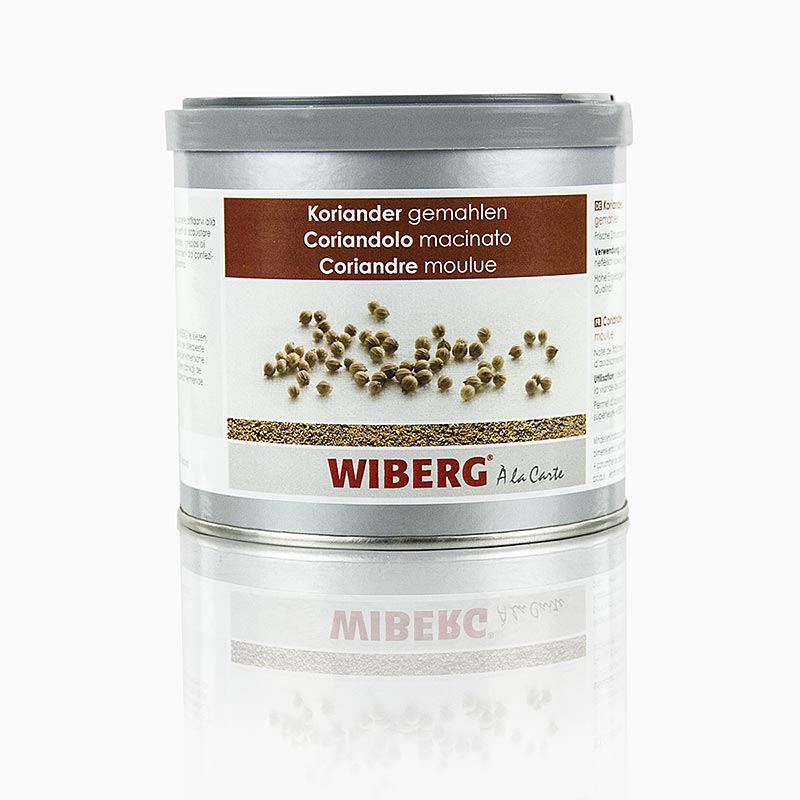 Gemahlener Koriander von Wiberg mit mild-würzigem und leicht süßem Geschmack, perfekt für Brot, Saucen, Fleischgerichte und mehr