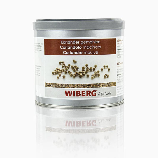 Gemahlener Koriander von Wiberg mit mild-würzigem und leicht süßem Geschmack, perfekt für Brot, Saucen, Fleischgerichte und mehr