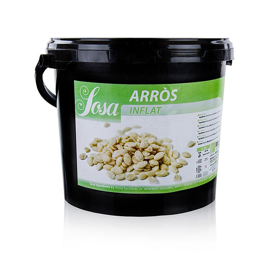 Puffreis, Sosa, 800 g - hochwertige Zutaten für Gastronomie und Konditorei in Spanien, handgemachte Kekse und traditionelle katalanische Weihnachtsartikel, Speiseeiszutaten, Nüsse, lyophilisierte Früchte, Texturierer, natürliche Aromen, Export in mehr als 80 Länder