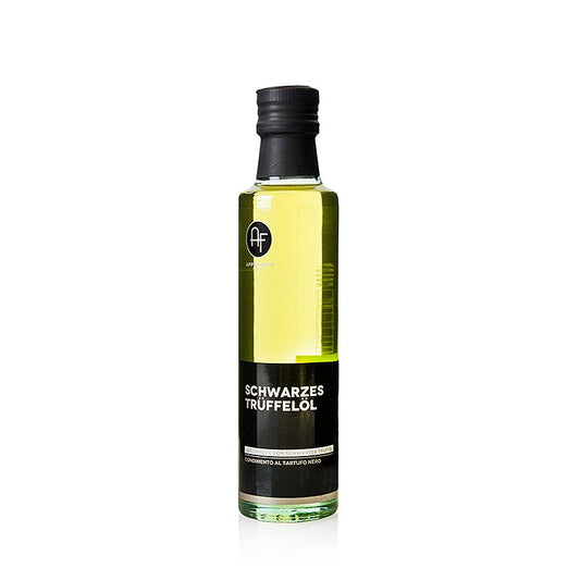 Olivenöl mit schwarzer Trüffel-Aroma (Trüffelöl) (TARTUFOLIO), Appennino, 250 ml - Verfeinertes Olivenöl mit dem Geschmack von schwarzen Périgord-Trüffeln, perfekt für die französische Küche, um Artischocken oder Kartoffeln zur Delikatesse zu machen