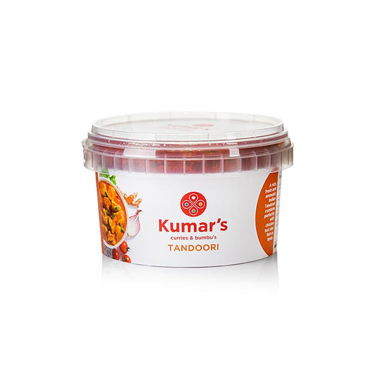 Kumar's Tandoori, rote Gewürzpaste indischer Art, 500 g - Vollmundiges indisches Tandoori mit Naturjoghurt, Kreuzkümmel, Kardamom, frischen Zutaten (Ingwer, Koriander, Minze) und mildem Geschmack, perfekt zu Hühnchen, Fisch oder Lamm