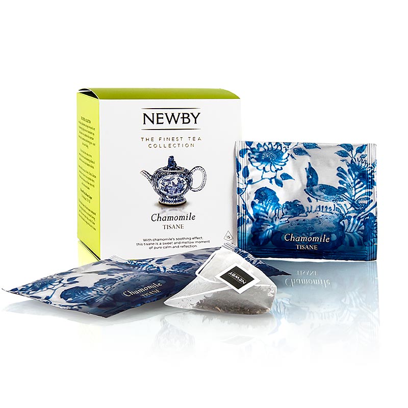 Bild eines Produkts Newby Tea Chamomile, Infusion, Kamillentee, 30 g, 15 St mit Beschreibung der Geschichte und Mission von Newby Tea