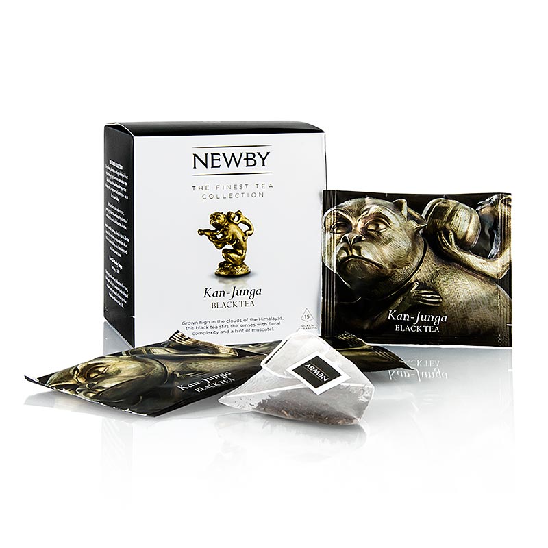 Newby Tea Kan Junga, Tè nero Tè Nepal, 37,5 g, 15 bustine