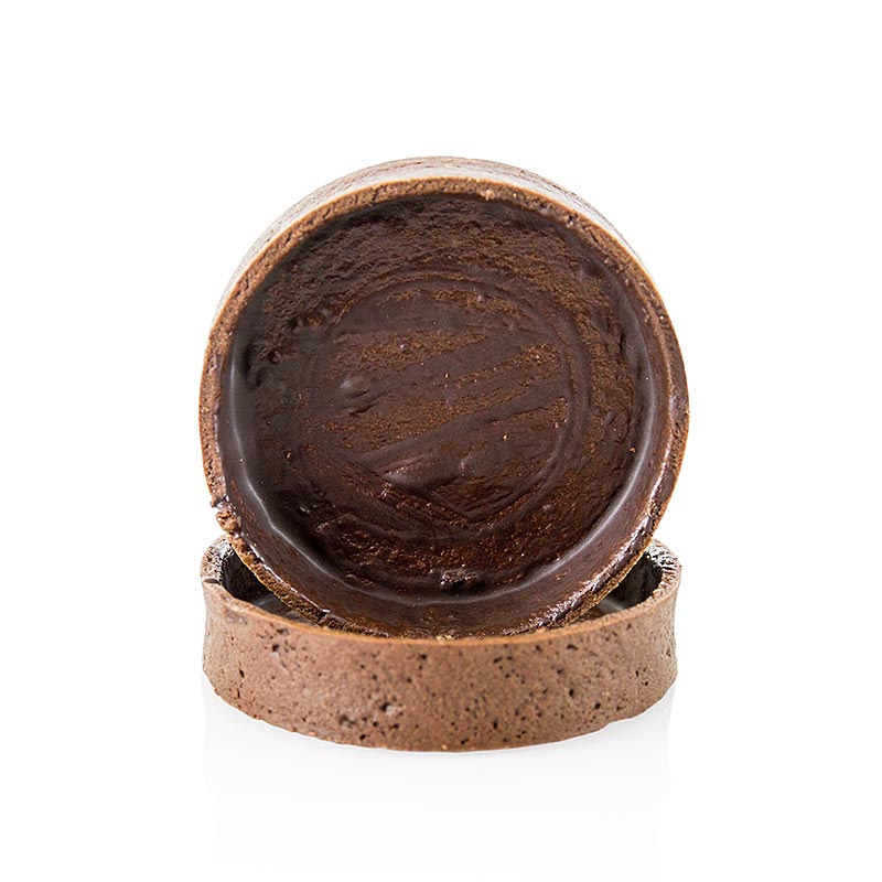 Knusprige Schokolade-Tartelettes mit Mürbeteig, gecoatet und 81x19mm groß