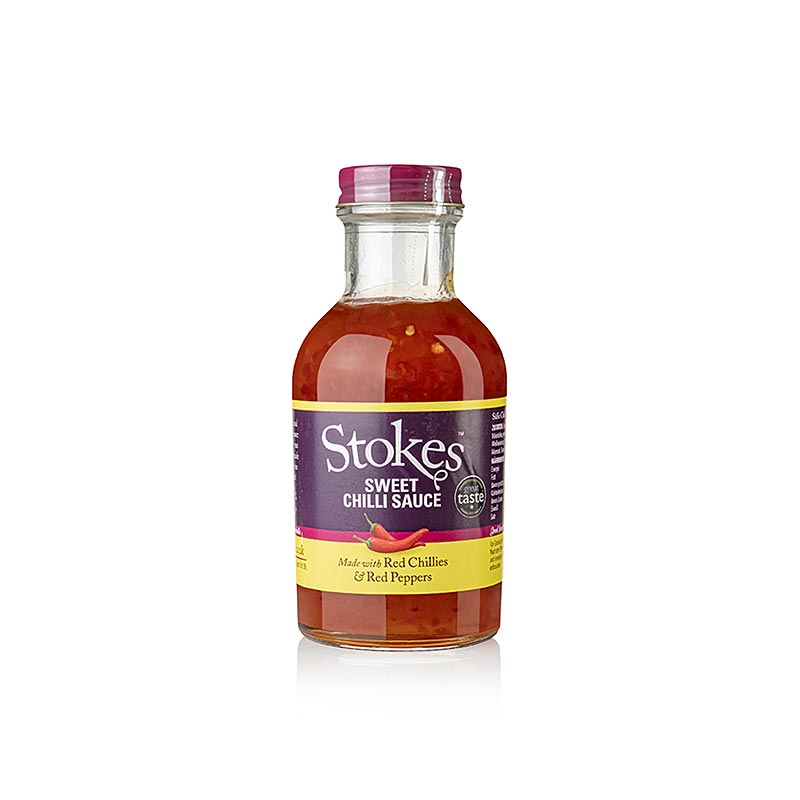 Stokes Sweet Chilli Sauce, 259 ml - Vielseitige Sauce mit natürlicher Süße von Tomaten und Paprika, dezent scharf mit weicher Textur, ideal für gegrilltes Fleisch und Wok-Gerichte