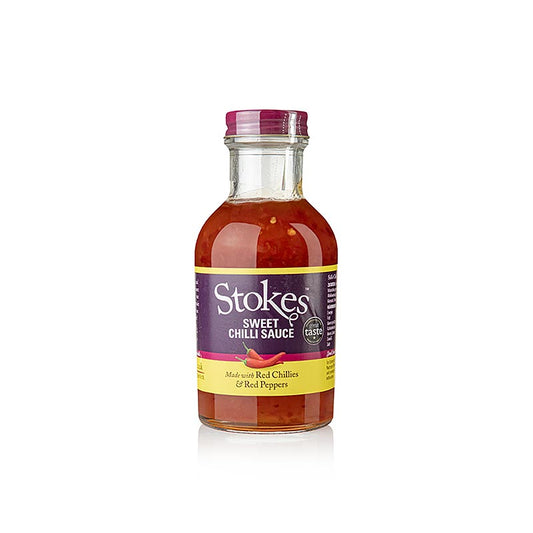 Stokes Sweet Chilli Sauce, 259 ml - Vielseitige Sauce mit natürlicher Süße von Tomaten und Paprika, dezent scharf mit weicher Textur, ideal für gegrilltes Fleisch und Wok-Gerichte