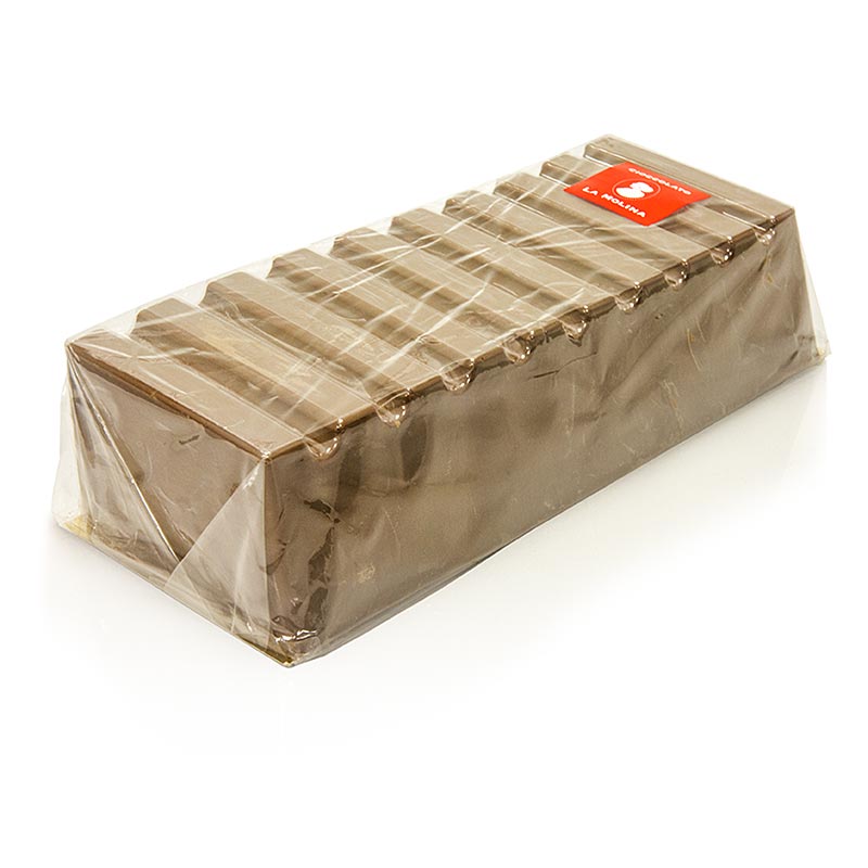 Feinster Milchschokoladen-Gianduja-Nougat aus der Toskana, hergestellt aus besten Piemonteser Haselnüssen, 1 kg Block von La Molina