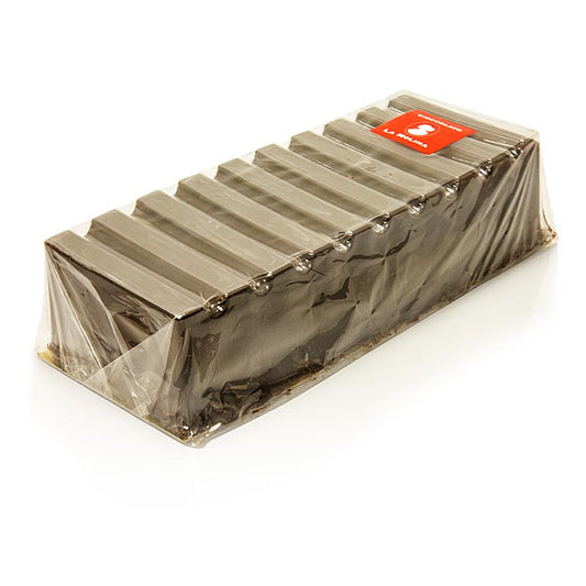 Dunkler Gianduja Nougat aus der Toskana, hergestellt von La Molina, 1 kg Block aus Piemonteser Haselnüssen