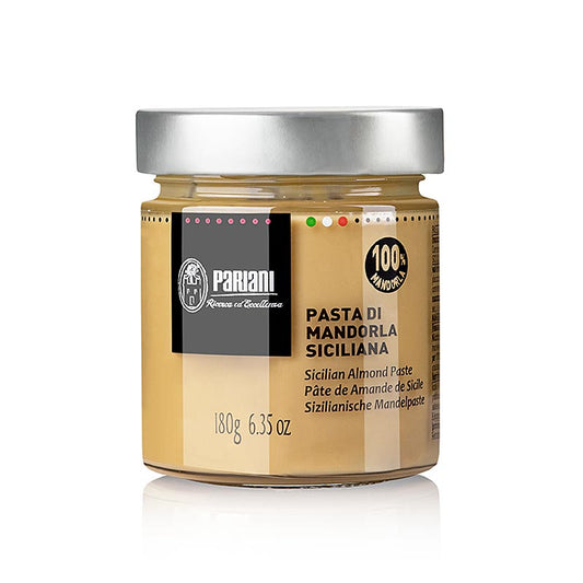 Bild von Mandelpaste, Sizilianische Mandeln, Pariani, 180 g - 100% zarte und süßliche Mandeln, ideal für die vegane Küche und Patisserie