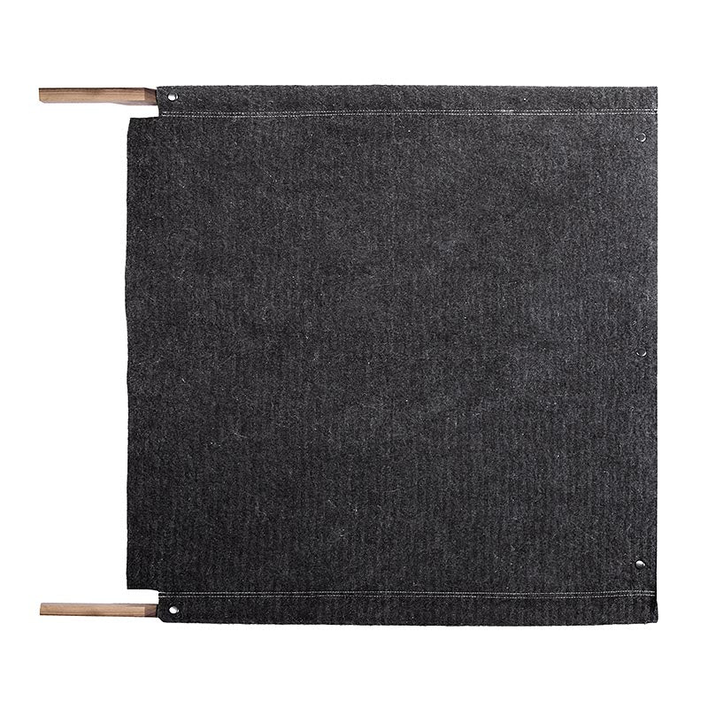 Schwarze Autopad Classic 91x86cm mit Griffen und Tasche, zur Verhinderung von Ölflecken unter Oldtimern