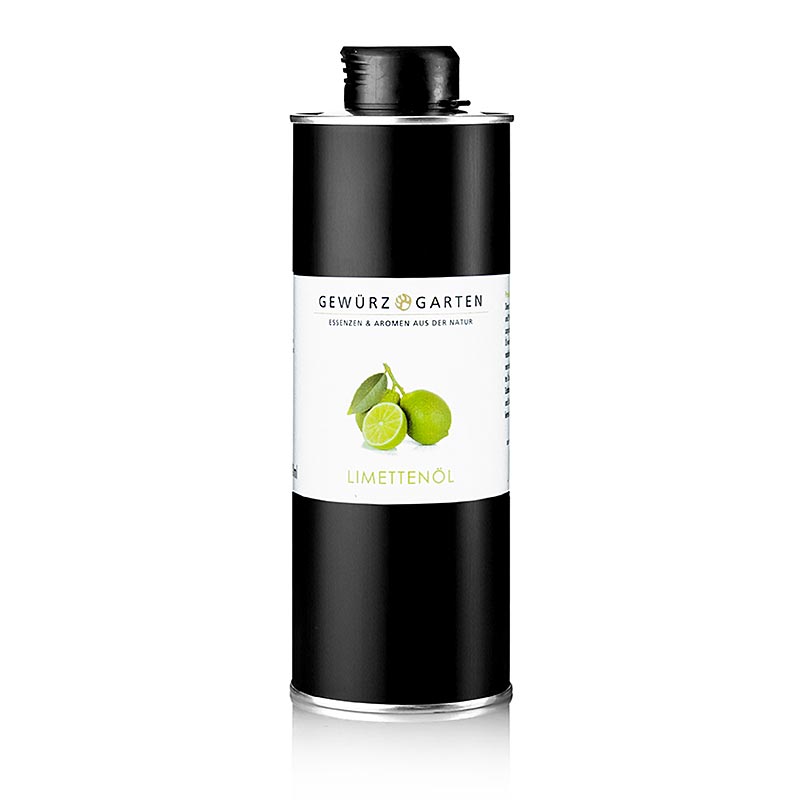 Gewürzgarten Limettenöl in nativem Olivenöl extra, 500 ml - hergestellt aus Olivenöl und ätherischem Limettenöl