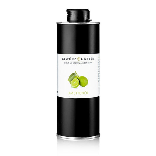 Gewürzgarten Limettenöl in nativem Olivenöl extra, 500 ml - hergestellt aus Olivenöl und ätherischem Limettenöl
