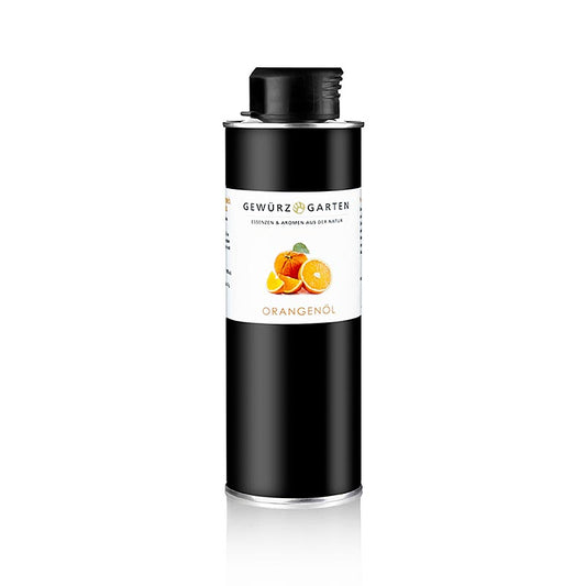 Gewürzgarten Orangenöl in Rapsöl, 250 ml - Natürliches Öl mit 5% Raps-Kernöl und 2% ätherischem Orangenöl, kalt gepresst für Geschmacks- und Duftvielfalt, ideal für Mischungen