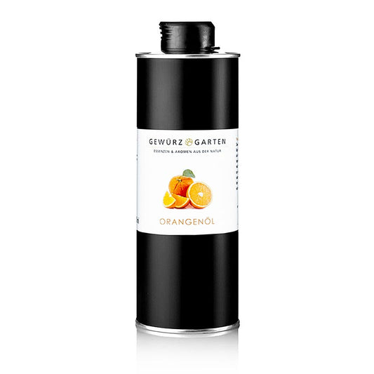 500 ml Gewürzgarten Orangenöl in Rapsöl, hergestellt aus Rapsöl, 5% nativem Raps-Kernöl und 2% ätherischem Orangenöl