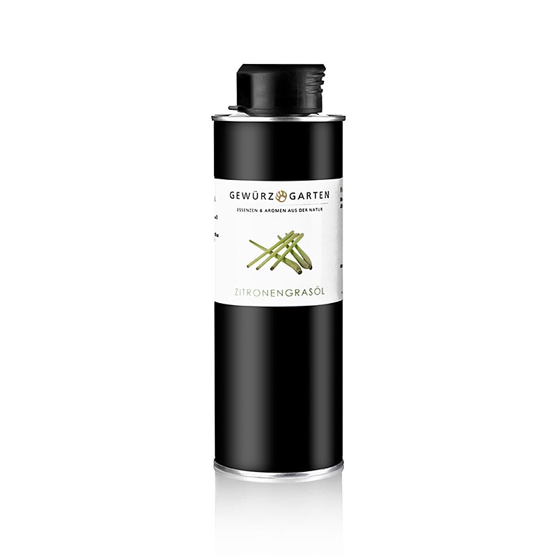Zitronengrasöl in Rapsöl, 250 ml - Aromatisiertes Öl aus Rapsöl und 2% ätherischem Zitronengrasöl, natürliche Duft- und Geschmacksvielfalt, kaltgepresstes ätherisches Öl