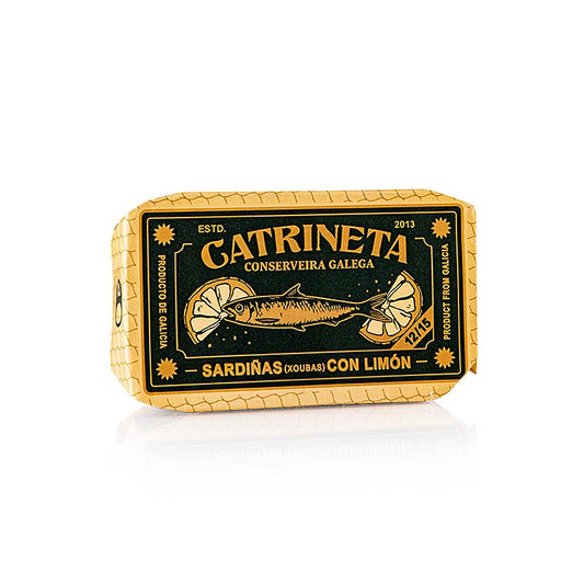Sardines entières à l'huile d'olive et au citron, sardina ao limón, 115 g