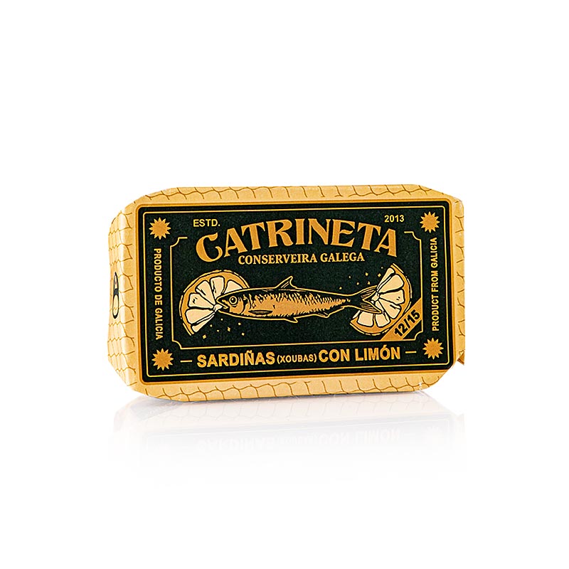 Sardinen, ganz, in Olivenöl und Zitrone, sardina ao limón, 115 g