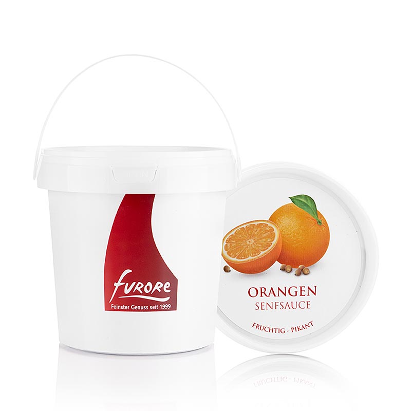 Orangen-Senf-Sauce, ideal als Dip, beim Marinieren und Würzen Wunderbare Beleitung für Weichekäse mit Rotkulturen
