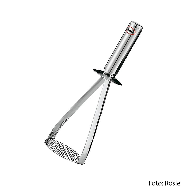 Kartoffelstampfer aus Edelstahl mit 26cm Länge und 8,5cm Durchmesser