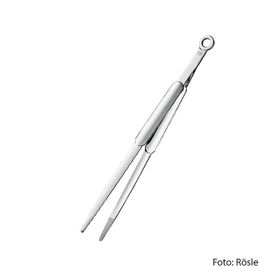 Spitzzange aus hochglänzendem/mattem Edelstahl 18/10, 31 cm, 0,125 kg, spülmaschinenfest Ideal zum Kochen, Braten und Zubereiten von Krusten- und Schalentieren